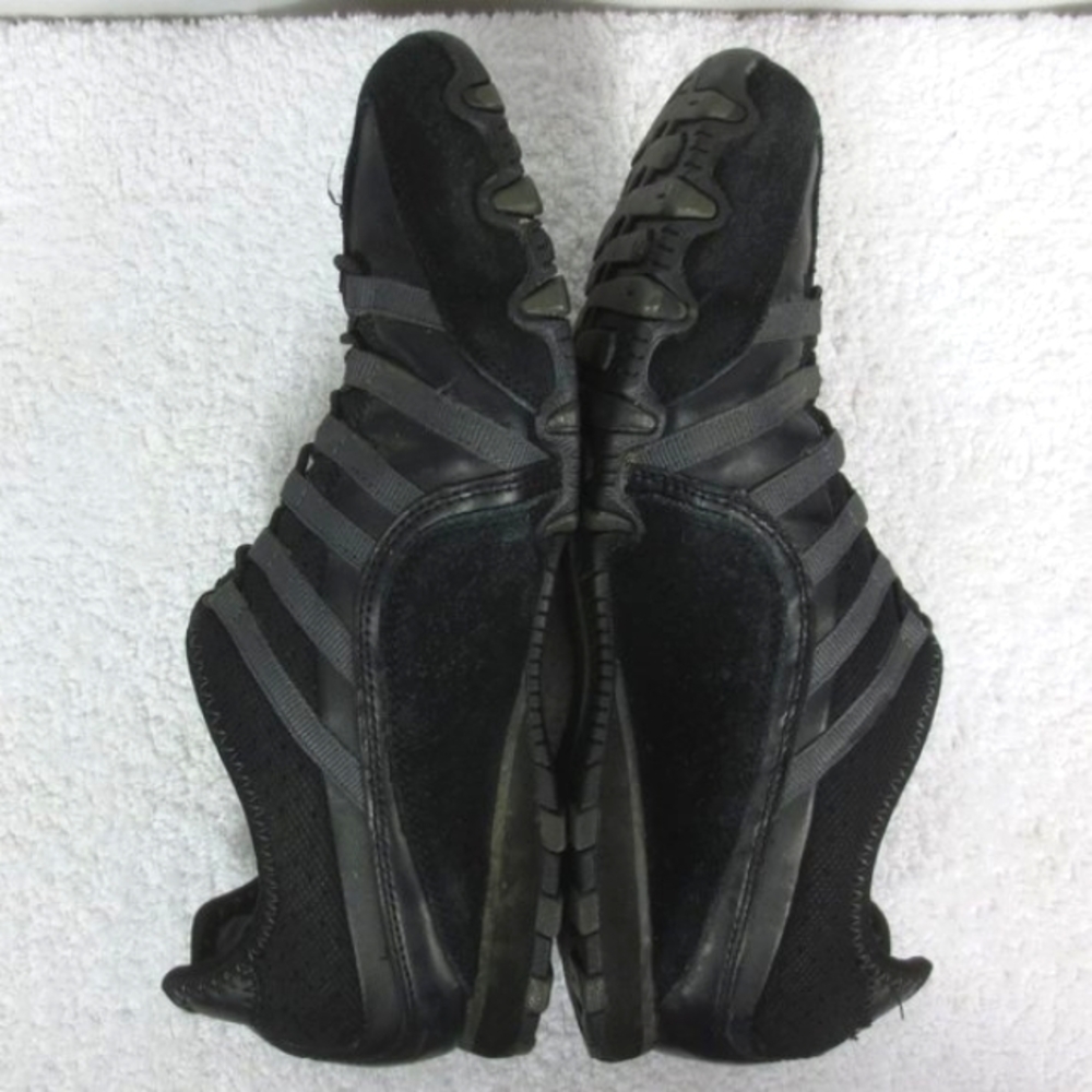 Skechers Shoes Black Striped Leather Textile Slip-ins Casual Sneakers Size 8.5 - Picture 4 of 10